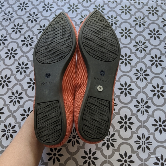 Retired Rothy's The Point Persimmon Flat - Picture 5 of 6